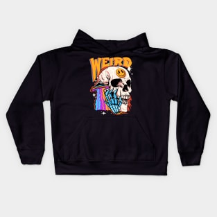 Weird Dude Skull Kids Hoodie